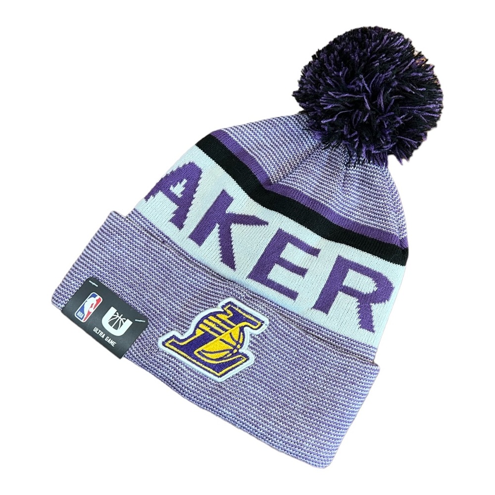 Los Angeles Lakers NBA Winter Beanie Cap Hat New Knit Warm With Tags And Logo
